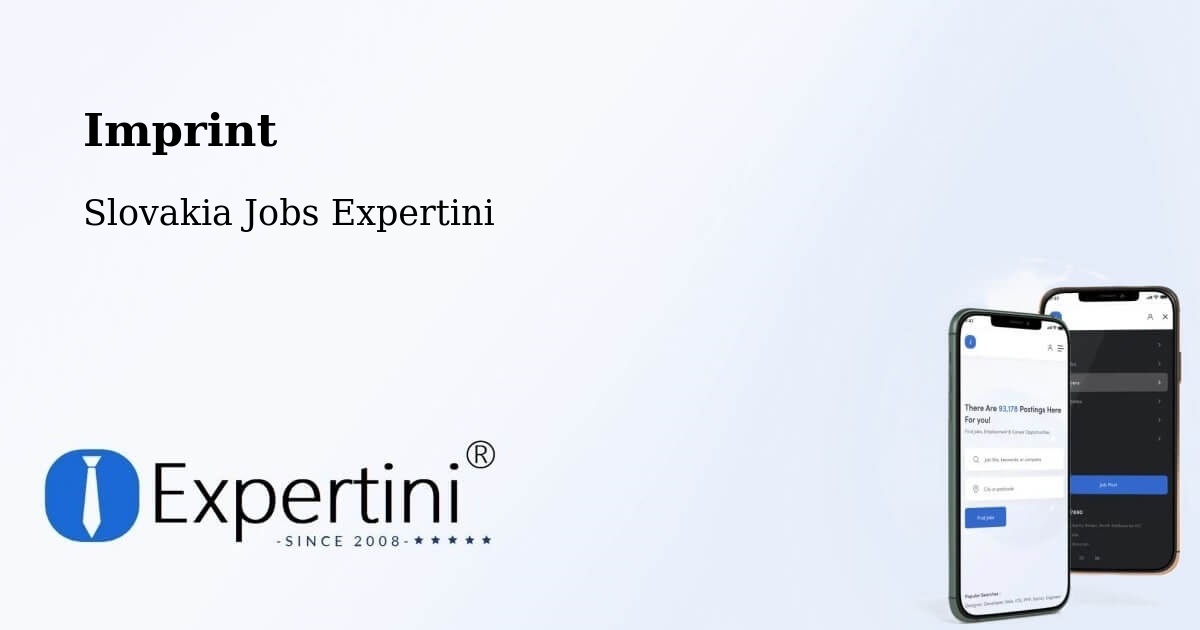 Imprint – Nováky - Slovakia Jobs Expertini